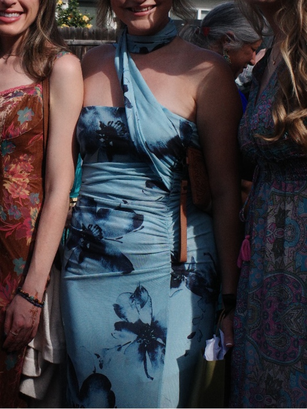Peppermayo Light Blue Floral Maxi Dress with Navy Prints - Picture 6 of 7